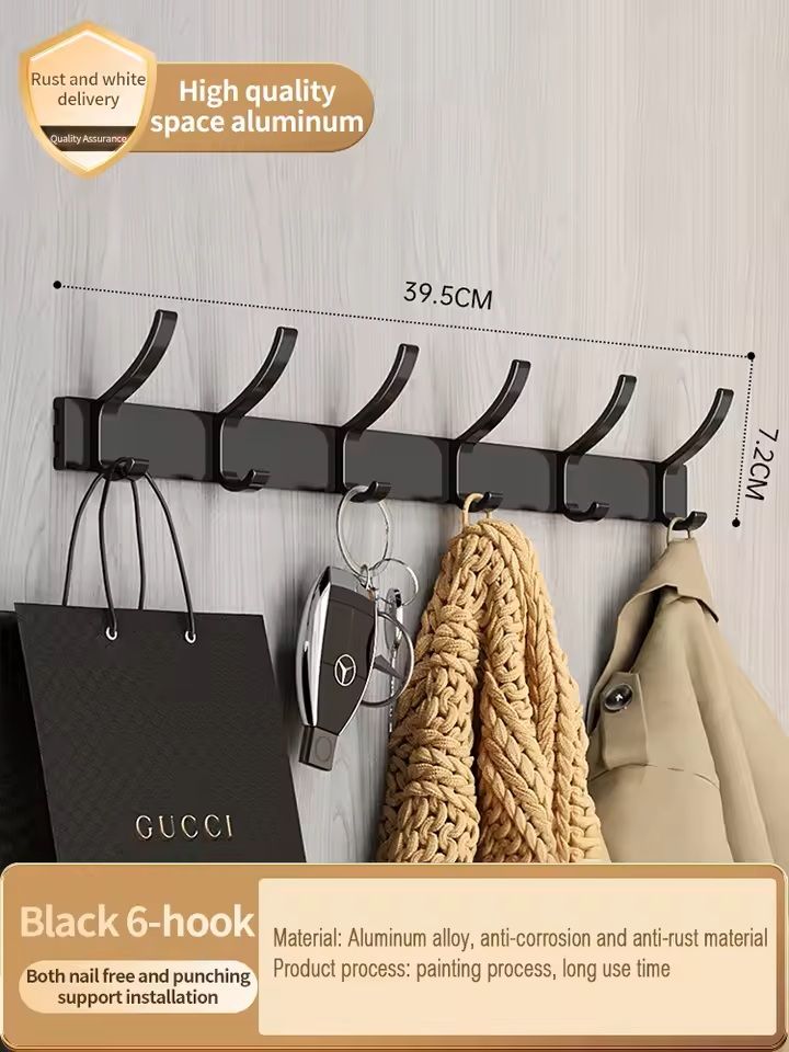 NoDrill Adhesive Towel Bar  PunchFree WallMounted Towel Rack For Bathroom  Kitchen 3