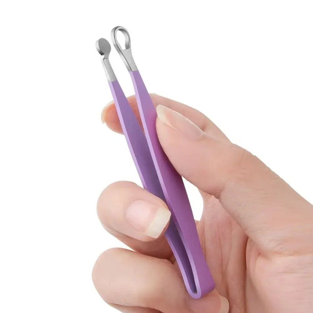 Stainless Steel Nose Hair Trimming Tweezers Eyebrow And Facial Hair Cutter Grooming Tool For Men 1