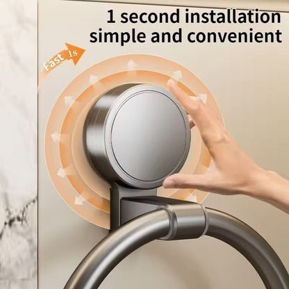 NoDrill Suction Cup Towel Ring  PunchFree WallMounted Hand Towel  Rag Rack For Bathroom  Kitchen 7