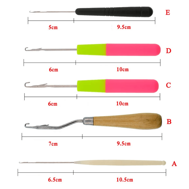 Latch Hook Crochet Needle Set For Braids Dreadlocks And Hair Extensions 3