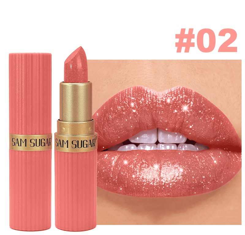 Pearl Pink Glitter Velvet Lipstick 4