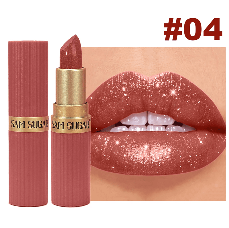 Pearl Pink Glitter Velvet Lipstick 6
