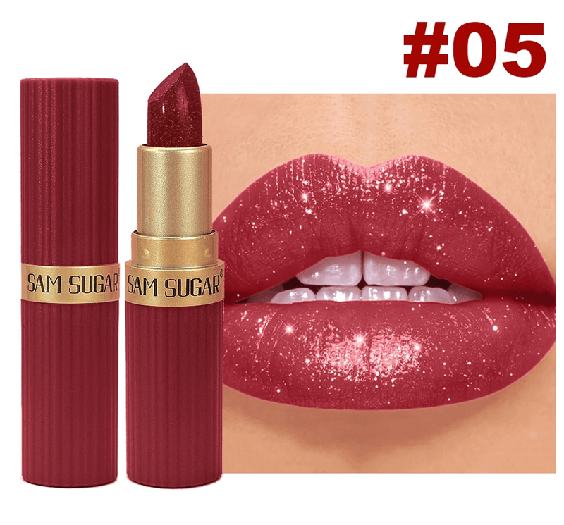 Pearl Pink Glitter Velvet Lipstick 7