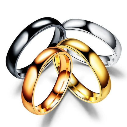 6mm Stainless Steel Titanium Style Ring 1