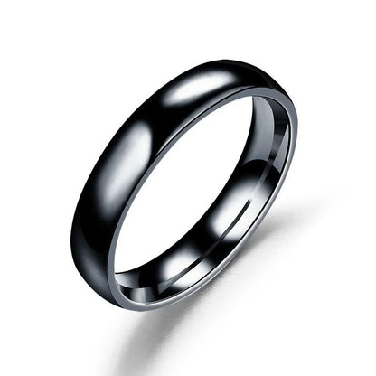 6mm Stainless Steel Titanium Style Ring 5