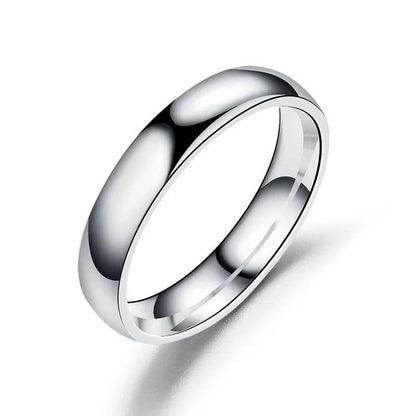 6mm Stainless Steel Titanium Style Ring 9