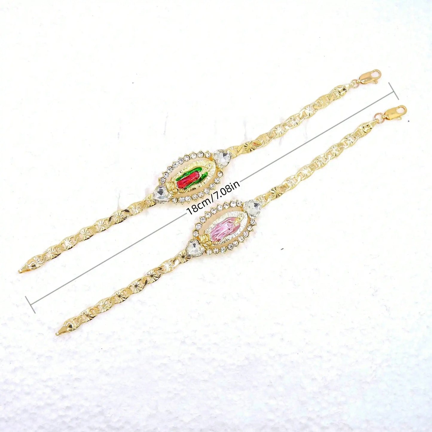 Gold Plated Religious Bracelet For Women 5