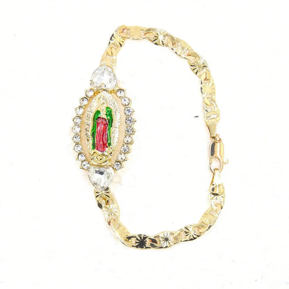 Gold Plated Religious Bracelet For Women 7