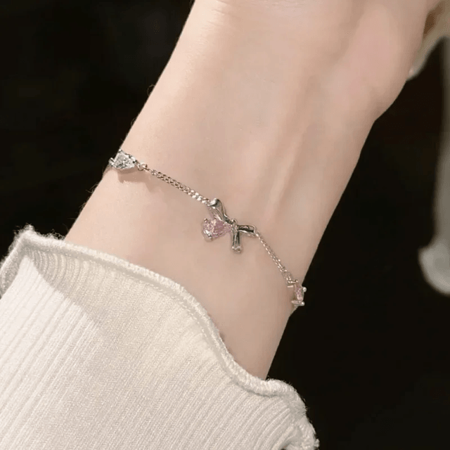 Crystal Cherry Blossom Bracelet For Women And Girls 1
