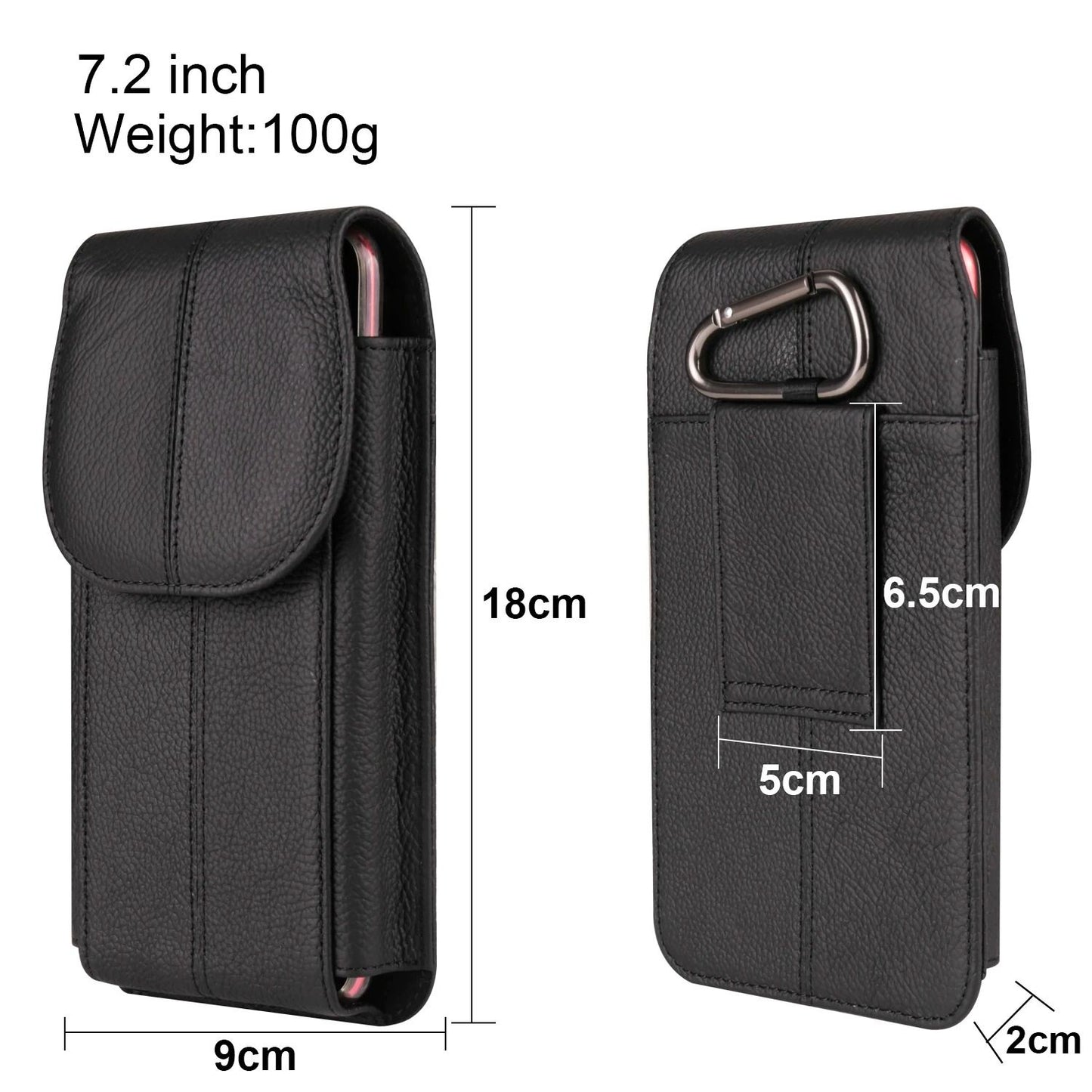 Genuine Cowhide Leather Phone Waist Pouch 6