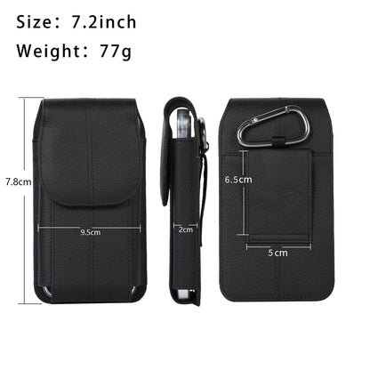 Genuine Cowhide Leather Phone Waist Pouch 10