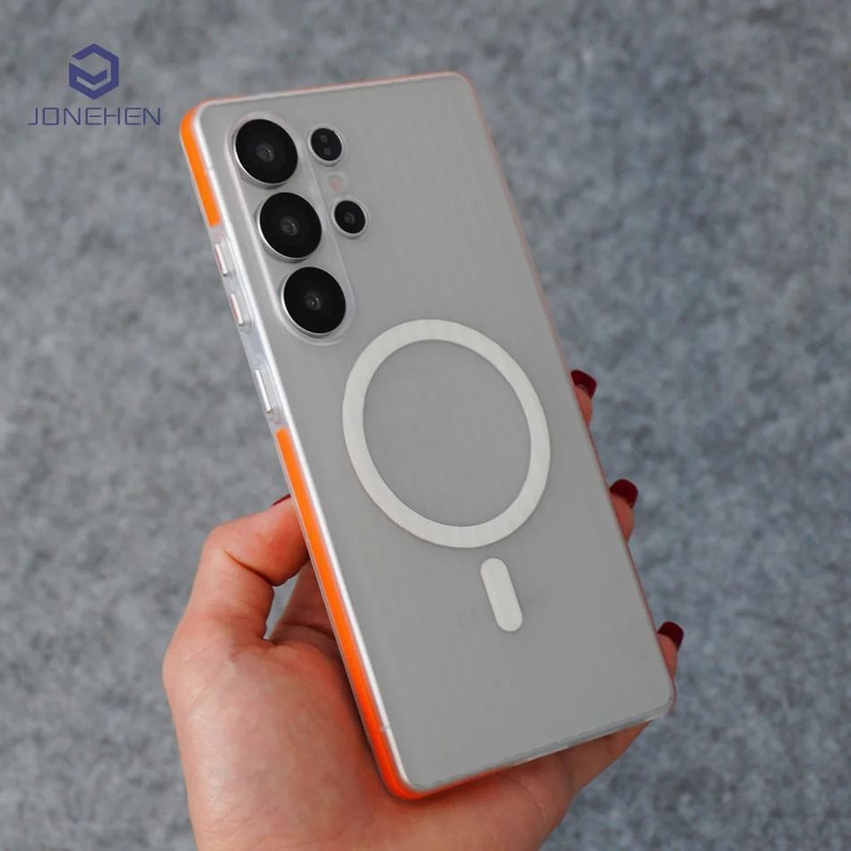 Matte Clear Hard Phone Case with 3D Non-Slip Pattern