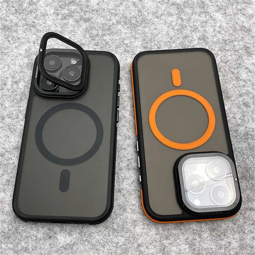 Magnetic Matte Clear Phone Case With Glass Camera Protection 3