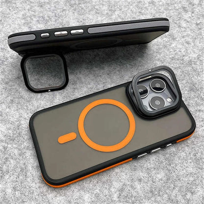 Magnetic Matte Clear Phone Case With Glass Camera Protection 4