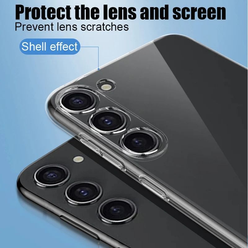Clear Soft Silicone Phone Case For Samsung Galaxy 2