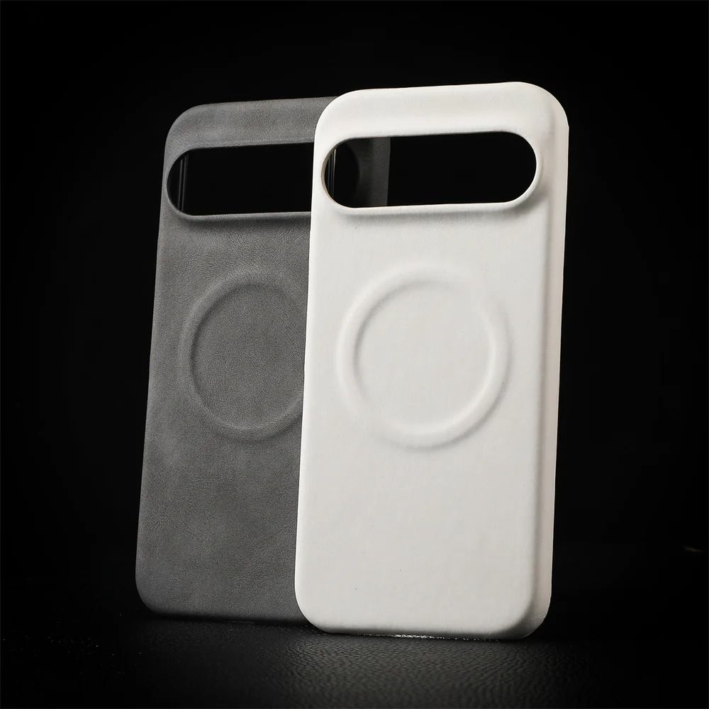 Magnetic Sheepskin Leather Phone Case for Google Pixel
