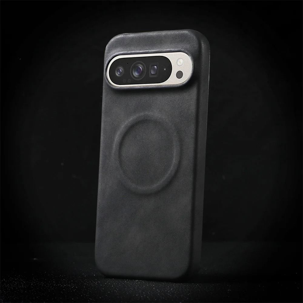 Magnetic Sheepskin Leather Phone Case For Google Pixel 10