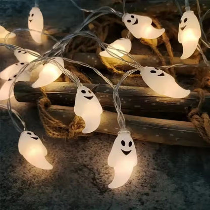 GhostGlow 3 M  20LED Battery Halloween Ghost String Lights 2