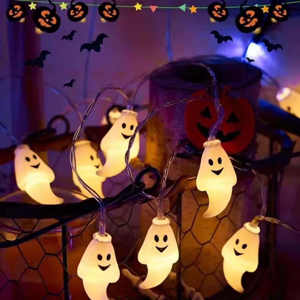GhostGlow 3 M  20LED Battery Halloween Ghost String Lights 3