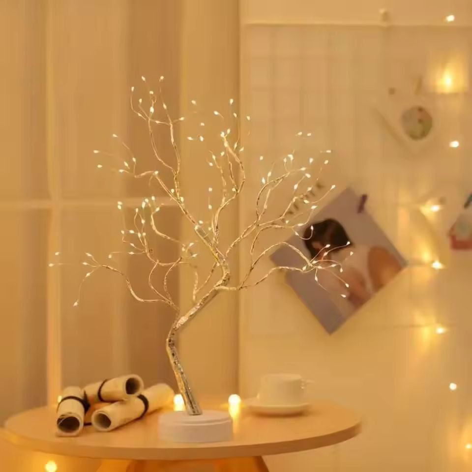 CozyGlow 108LED Warm White Copper String Lights USB  Battery 1