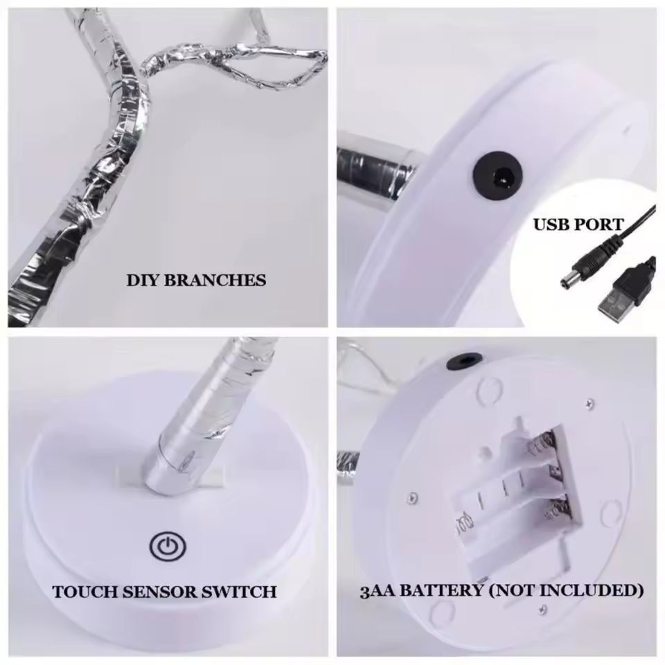 CozyGlow 108LED Warm White Copper String Lights USB  Battery 2