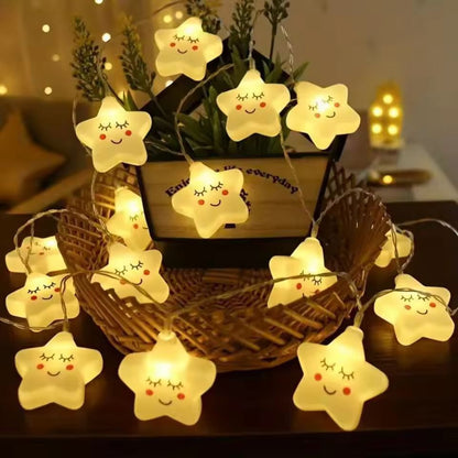 CozyStar Battery-Powered Star LED String Lights