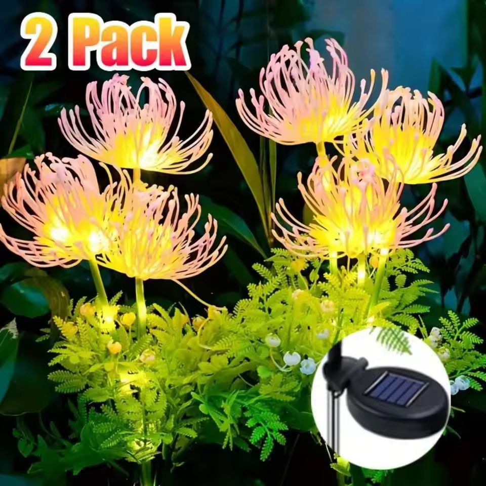 SolarGlow Solar Flower Lights - Decorative Outdoor LED Garden Lights