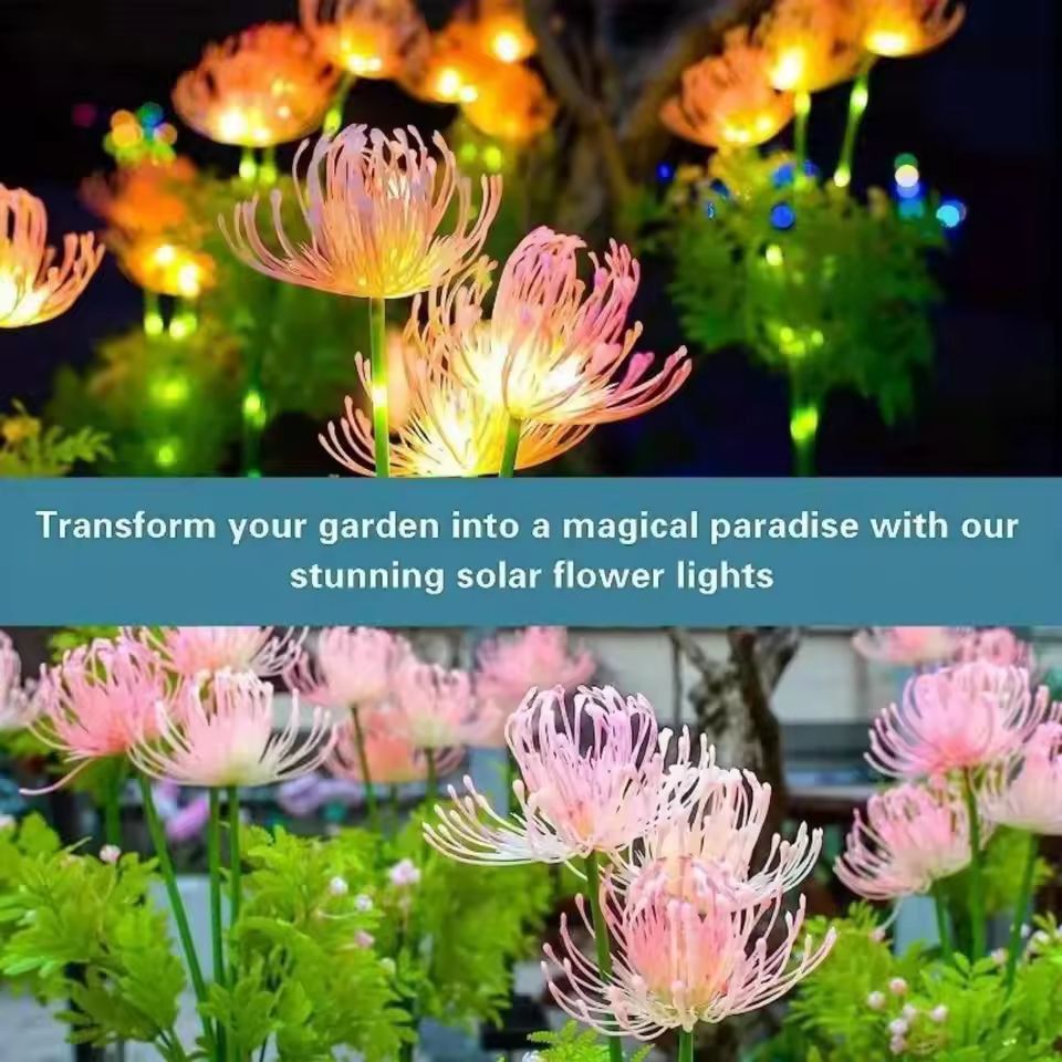 SolarGlow Solar Flower Lights  Decorative Outdoor LED Garden Lights 2