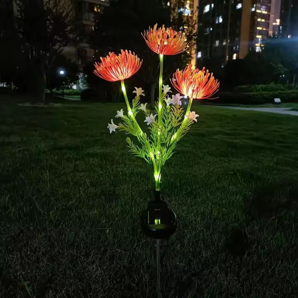 SolarGlow Solar Flower Lights  Decorative Outdoor LED Garden Lights 8