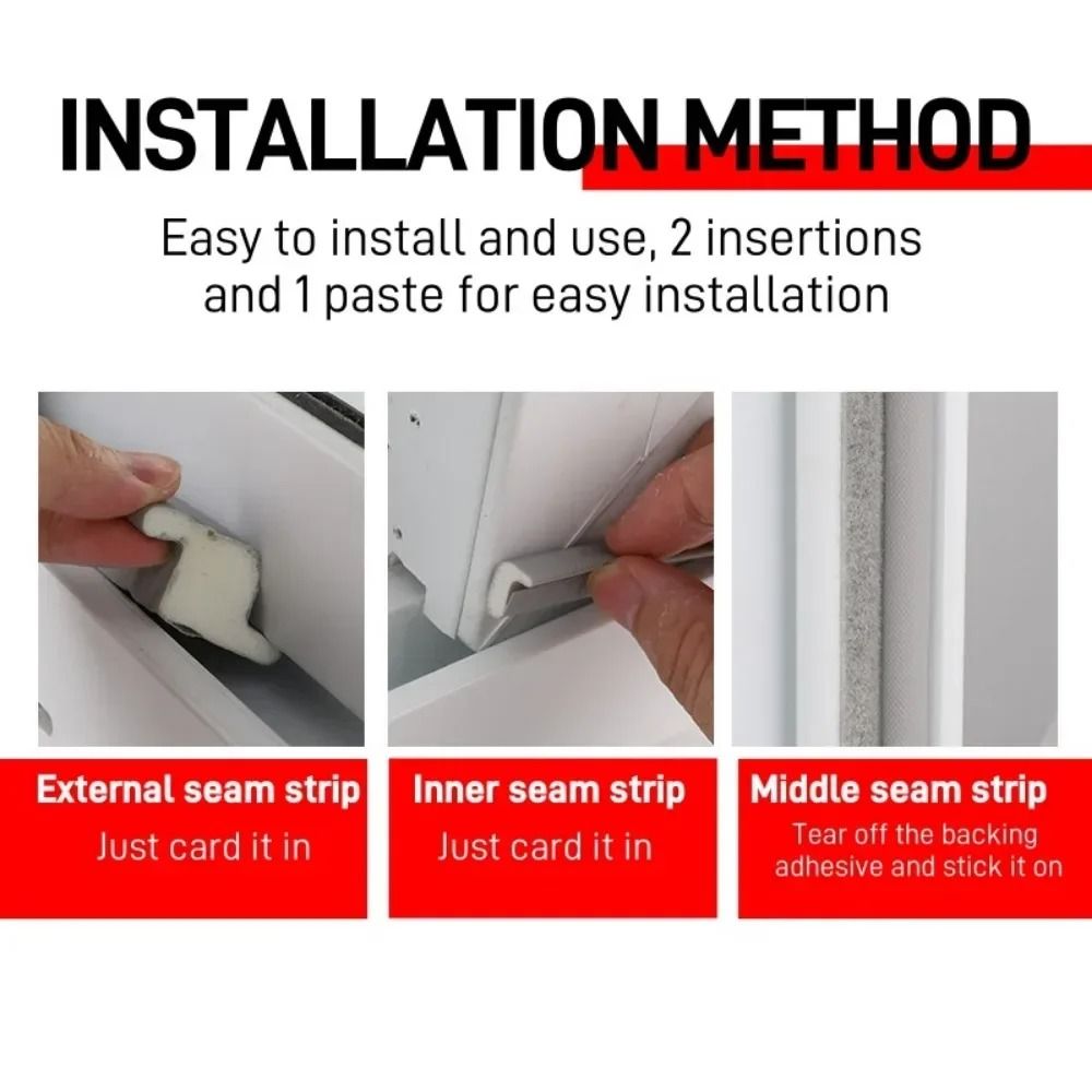 1 Set Z Shaped Window Sealing Strip For Sliding Windows And Doors 4