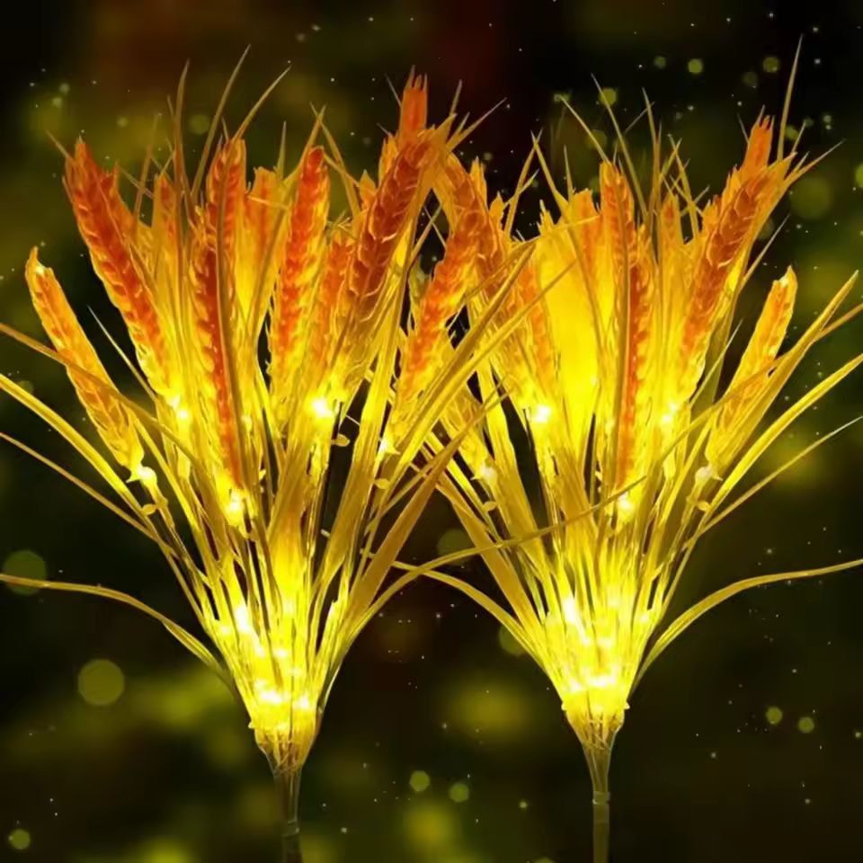 Autumn Wheat Solar Pathway Lights  DusktoDawn Waterproof Outdoor LED Walkway  Garden Lighting 1