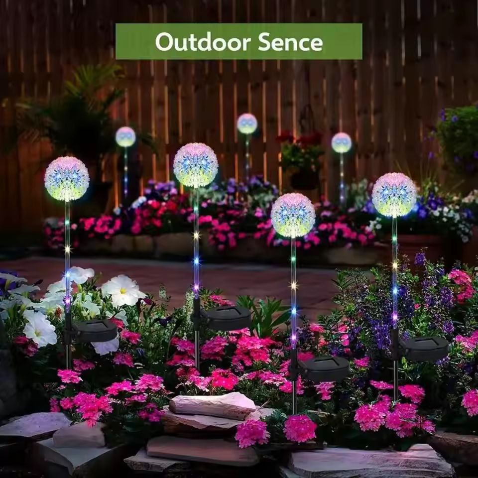GardenGlow Dandelion Solar LED Lights  Waterproof Outdoor Solar Garden Lights 4