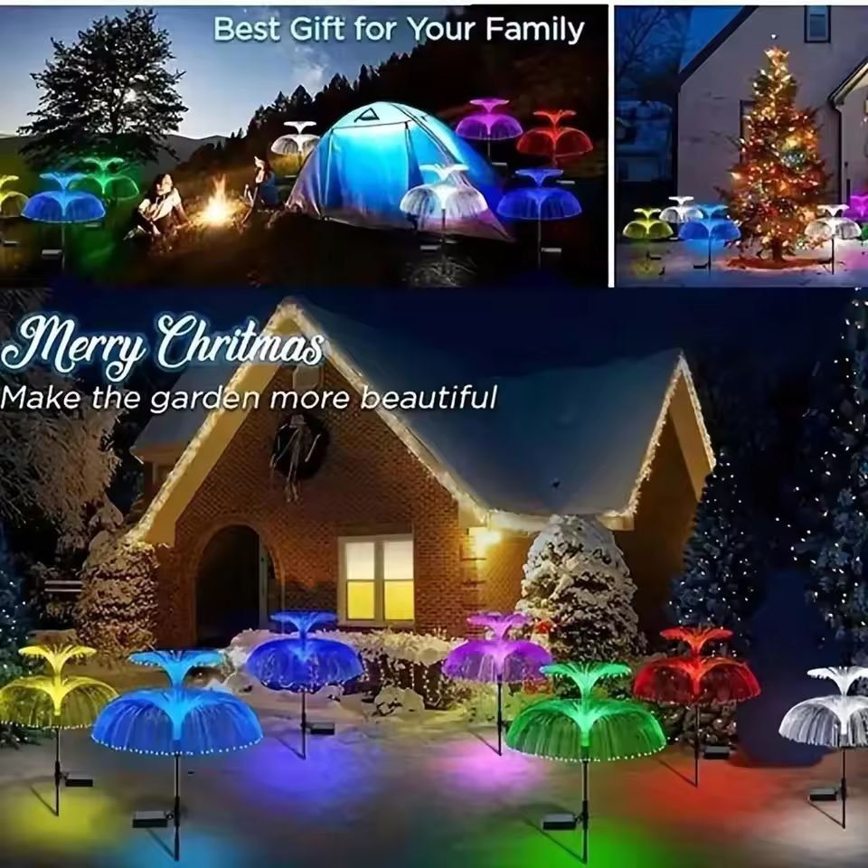 SolarGlow 7Color Jellyfish Garden Light 5