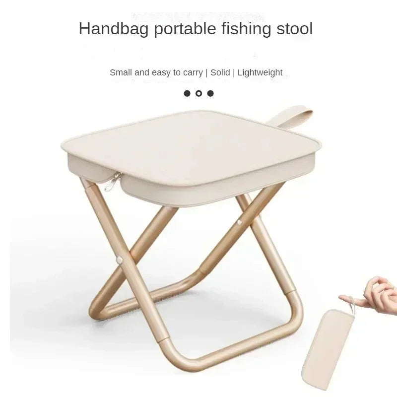 Multifunctional Picnic Camping Folding Chair, Outdoor Folding Portable Fishing Chair, Small Stool for Easy Setup Outdoor