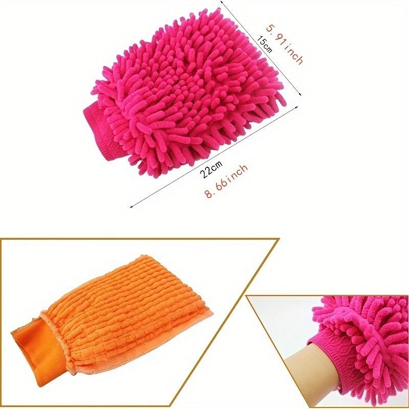 Multi-functional Car Cleaning Gloves, Rag Tools for Washing
