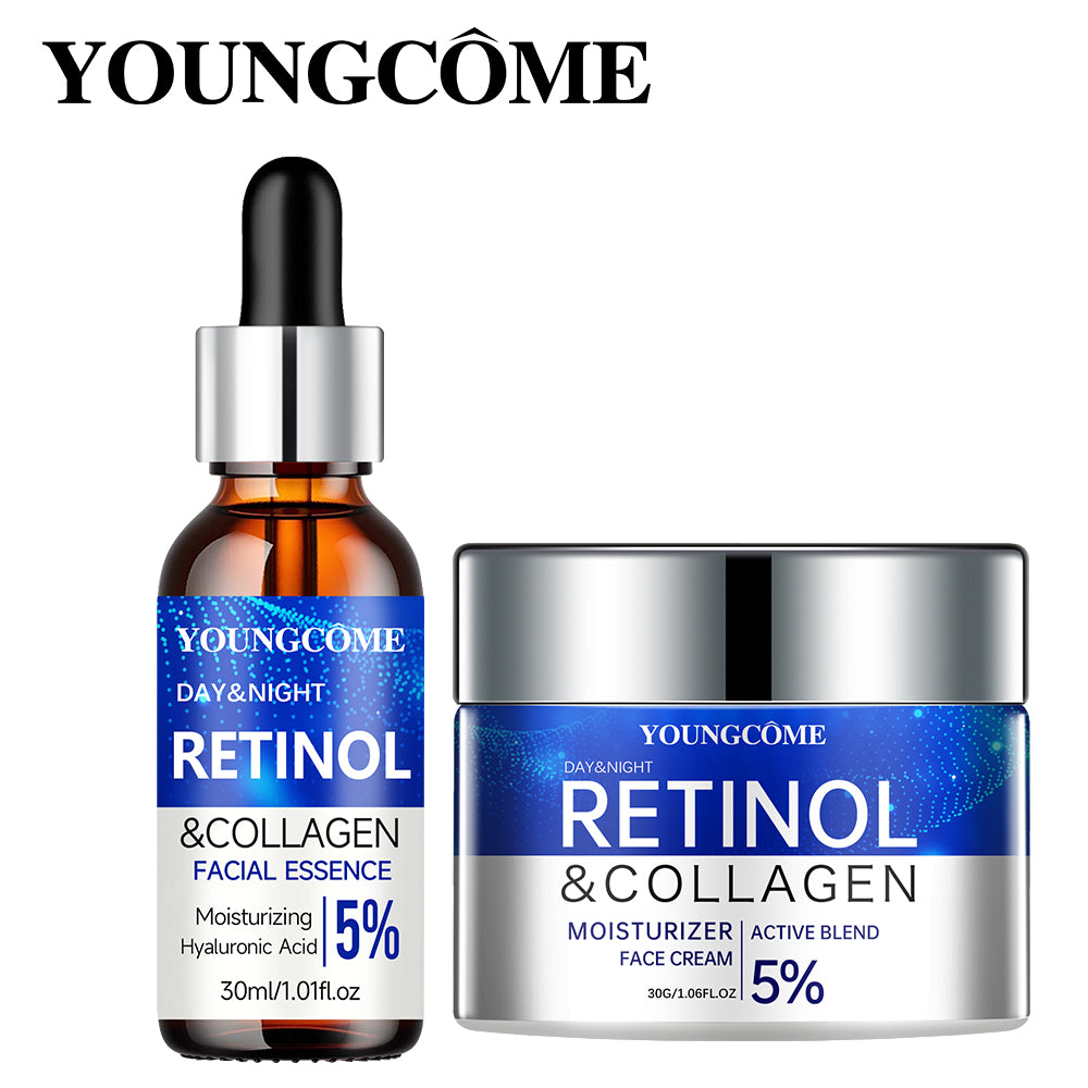 Retinol Serum Combo Set, Smoothes Wrinkles, Increases Elasticity
