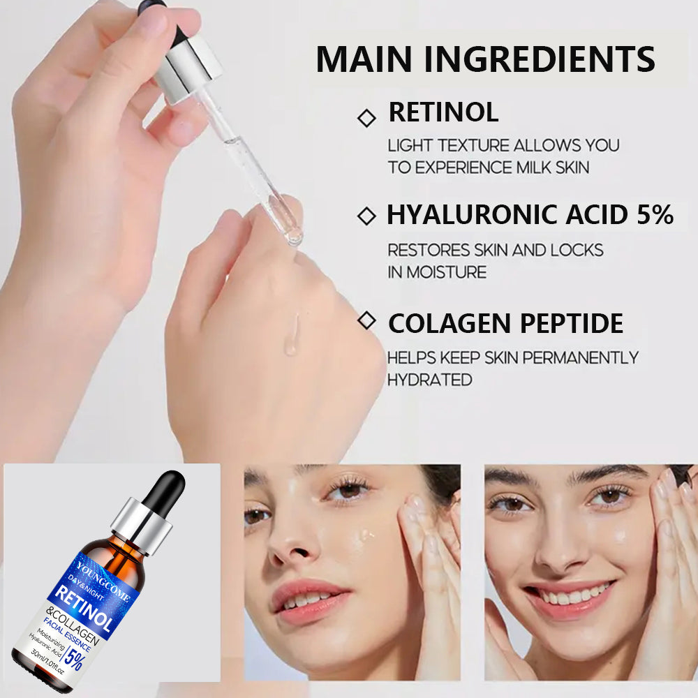 Retinol Serum Combo Set, Smoothes Wrinkles, Increases Elasticity