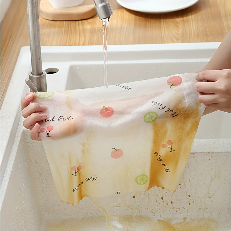 Reusable High Quality Dish Washing Cloth Super Large Roll Kitchen Towel 4