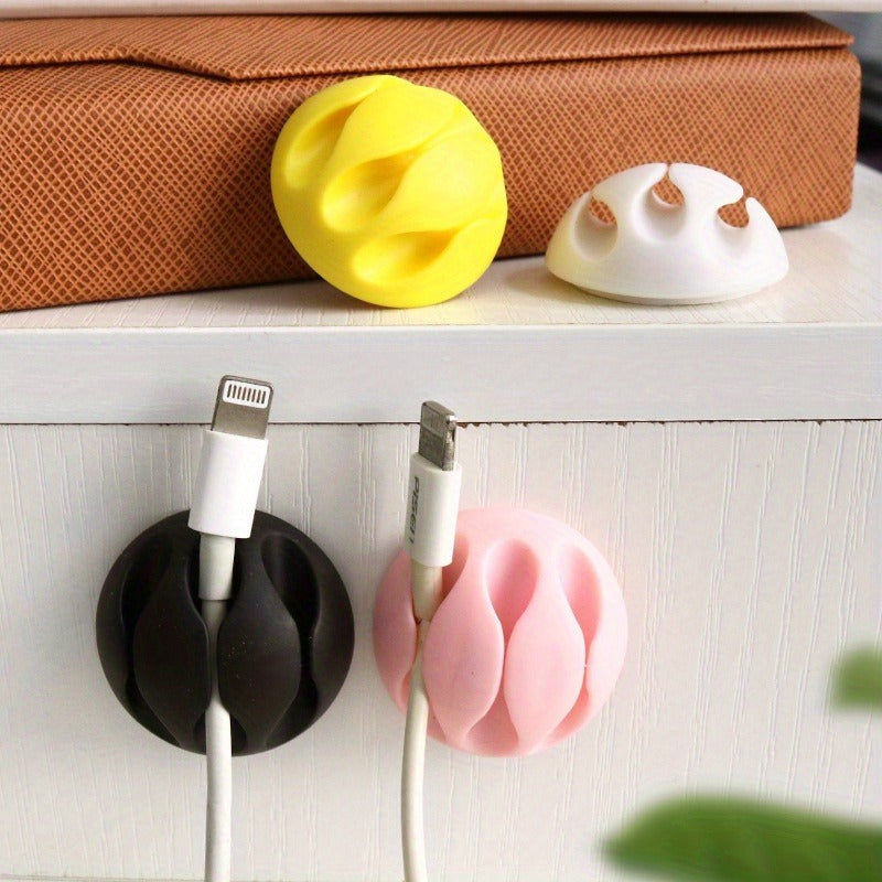 Desktop wire organiser, simple wire winder USB cable fixer, mouse clamp sorter