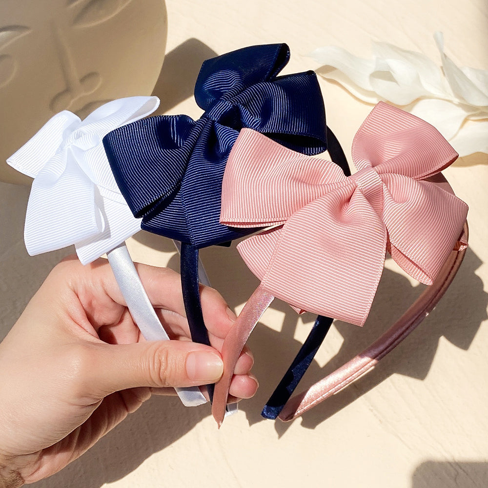 Handmade Hair Bows for Baby Girls Cute Bowknot Headband Headwear