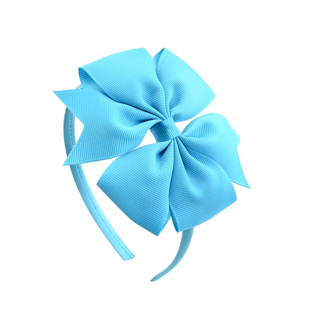 Handmade Hair Bows For Baby Girls Cute Bowknot Headband Headwear 6