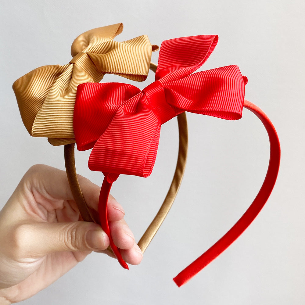 Handmade Hair Bows For Baby Girls Cute Bowknot Headband Headwear 2
