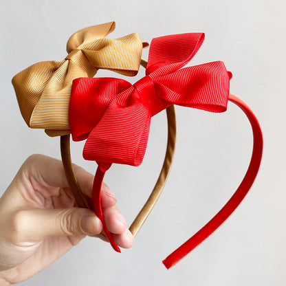 Handmade Hair Bows For Baby Girls Cute Bowknot Headband Headwear 2