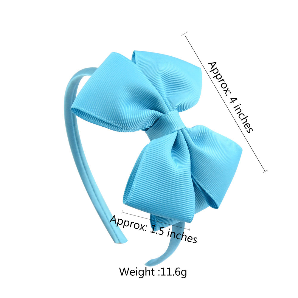 Handmade Hair Bows For Baby Girls Cute Bowknot Headband Headwear 3