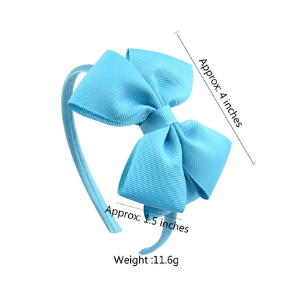 Handmade Hair Bows For Baby Girls Cute Bowknot Headband Headwear 3