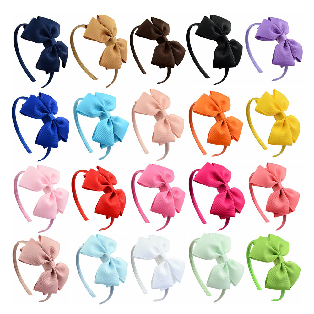 Handmade Hair Bows For Baby Girls Cute Bowknot Headband Headwear 5