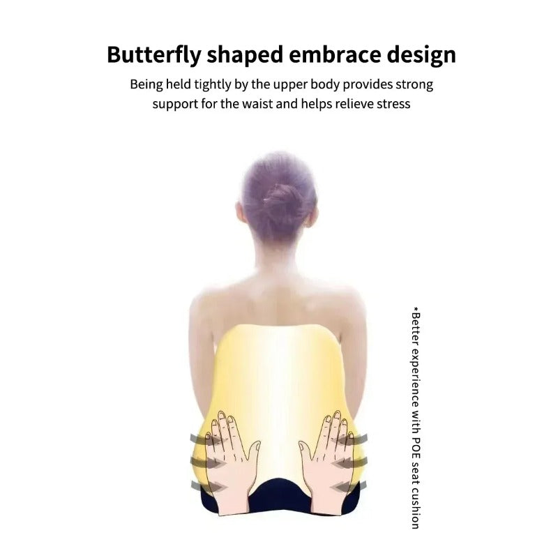 Memory Foam Lumbar Cushion  MultiScene Pain Relief For Car Office Gaming Chairs  Postpartum Support 2