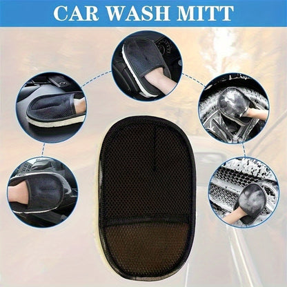 Car Cleaning Gloves Microfiber Detail Brush Interior  Exterior Dust Removal Tools 4