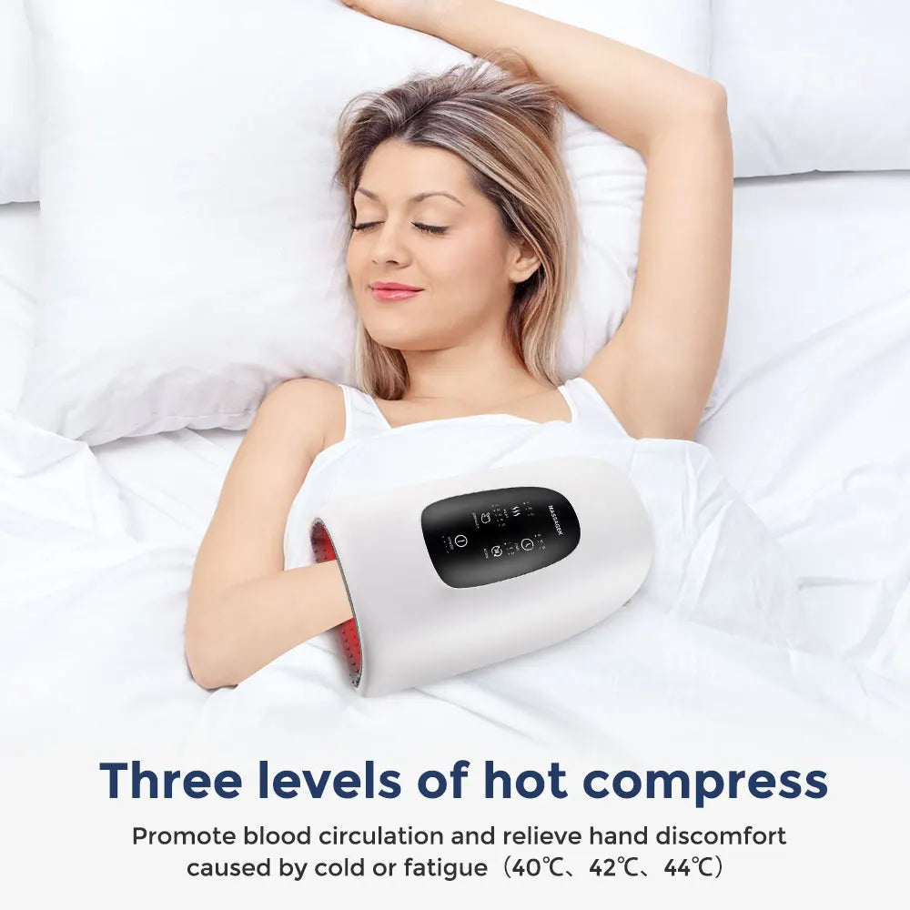 Electric Hand Massager Airbag Hot Compress Massager Air Compression Vibration Massage For Finger Pa 4
