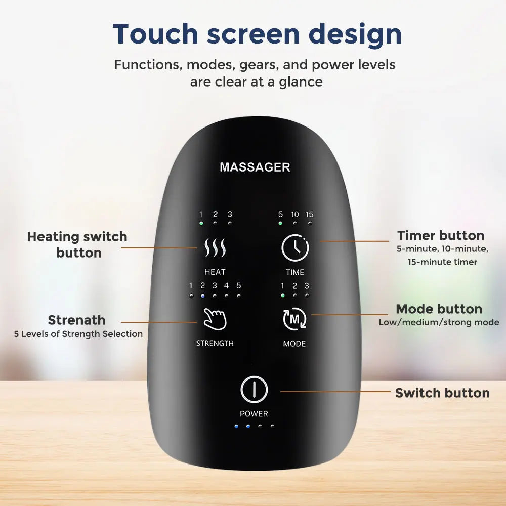Electric Hand Massager Airbag Hot Compress Massager Air Compression Vibration Massage For Finger Pa 5
